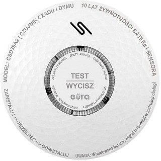 Czujnik czadu i dymu EURA CSD-39A2