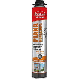 Piana montażowa pistoletowa PMPL PROFESSIONAL Wkręt-met Klimas 750ml