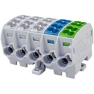 Blok rozdzielczy - odgałęźny Al/Cu 80150 SIMBLOCK sza/nie/zie SCB 25-5X 81500020