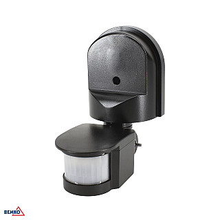 Czujnik ruchu PIR 1200W 180* czarny