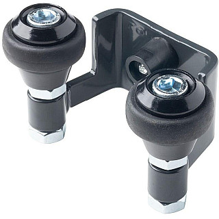 Uchwyt PSG 60.022.9005 42mm górny do bram przesuwnych (2 rolki) kolor czarny RAL9005