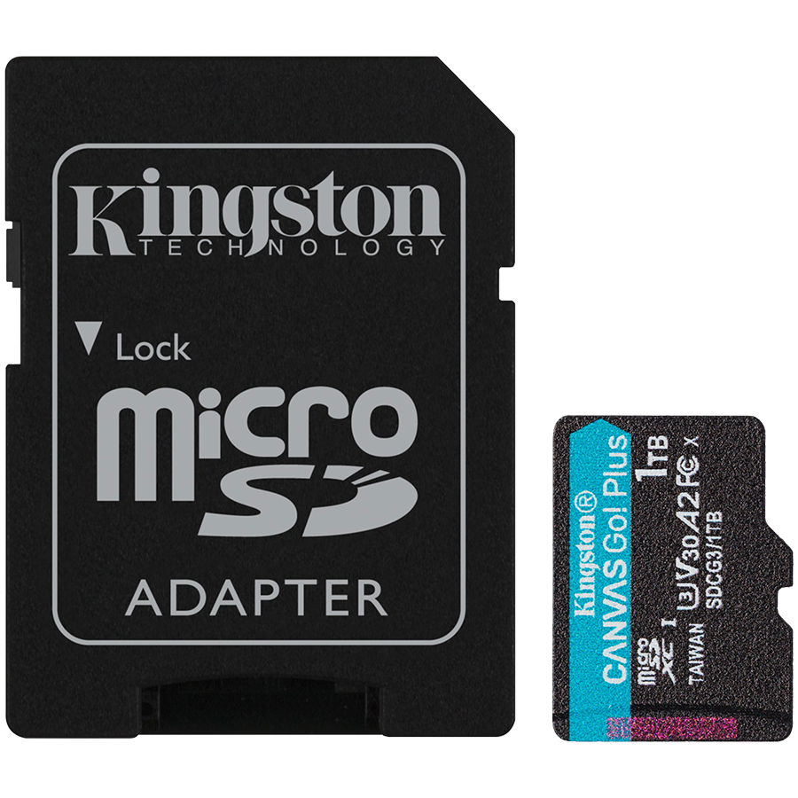 Karta Pamięci KINGSTON 1TB microSDXC Canvas Go Plus 170R A2 U3 V30 Card w/o ADP